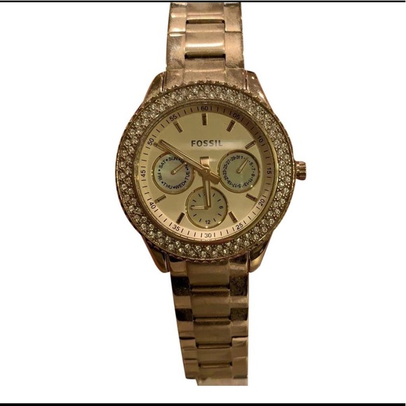 Gold color NEW Fossil watch for women main image 2